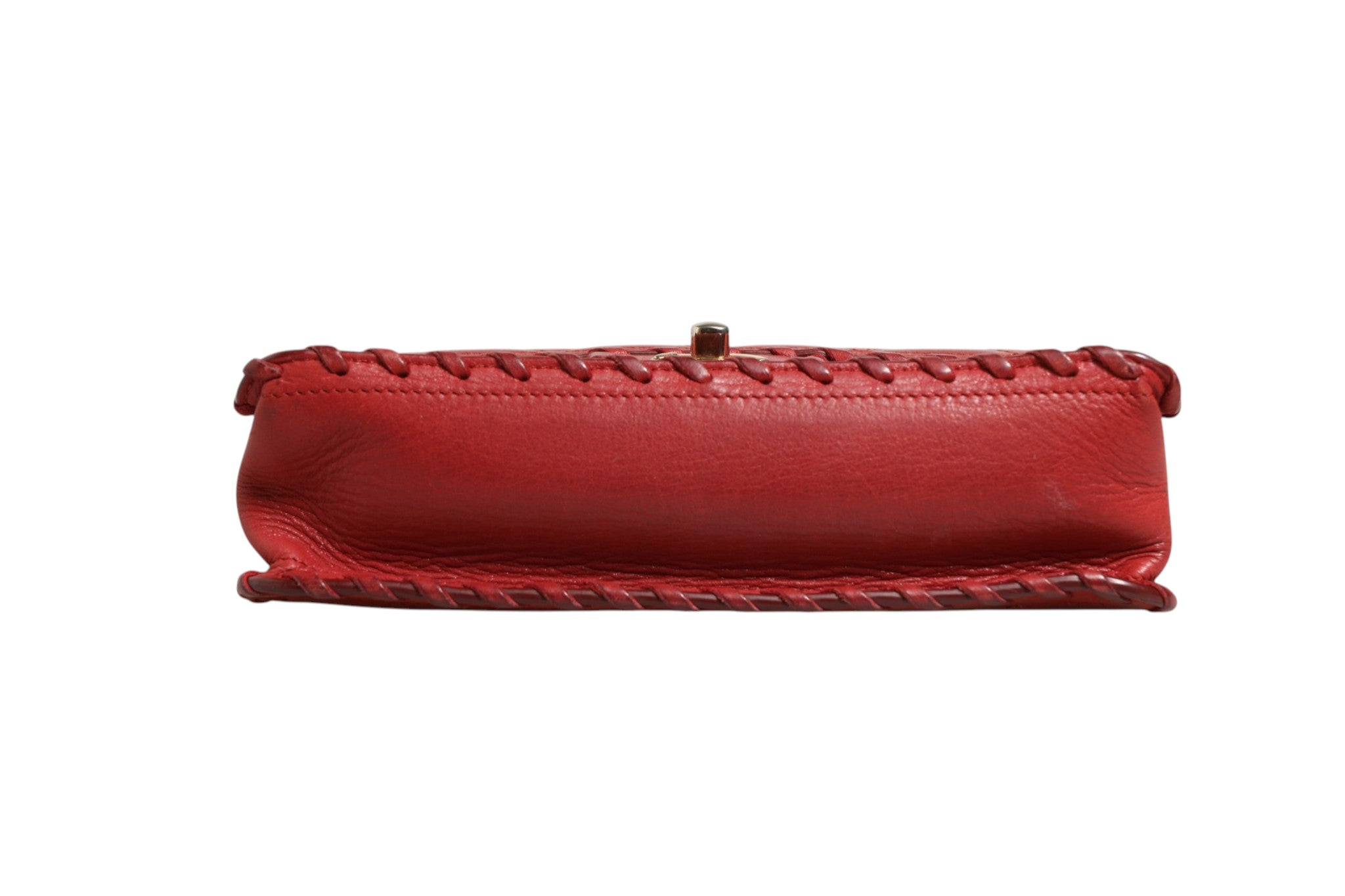 Sac Chanel Mini Rabat Agneau Tressé Métal Doré