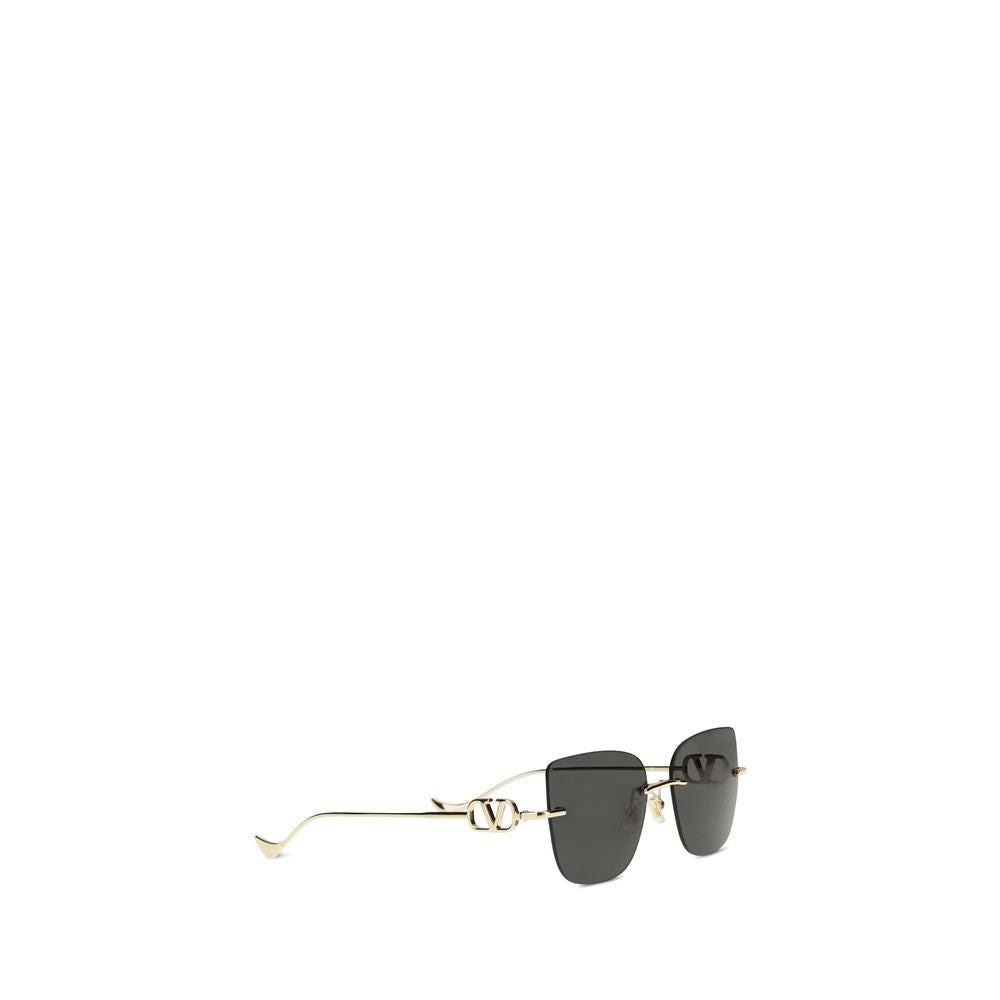 Lunettes de soleil Valentino Garavani en métal noir