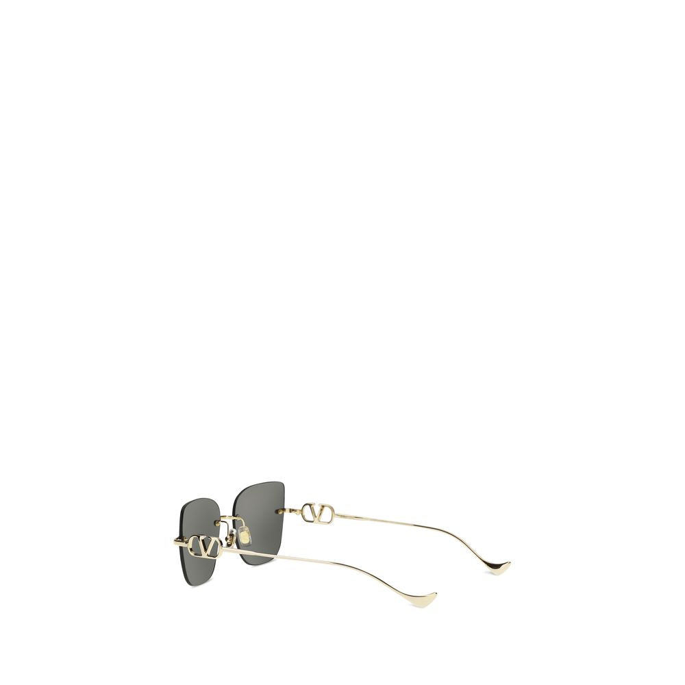 Lunettes de soleil Valentino Garavani en métal noir