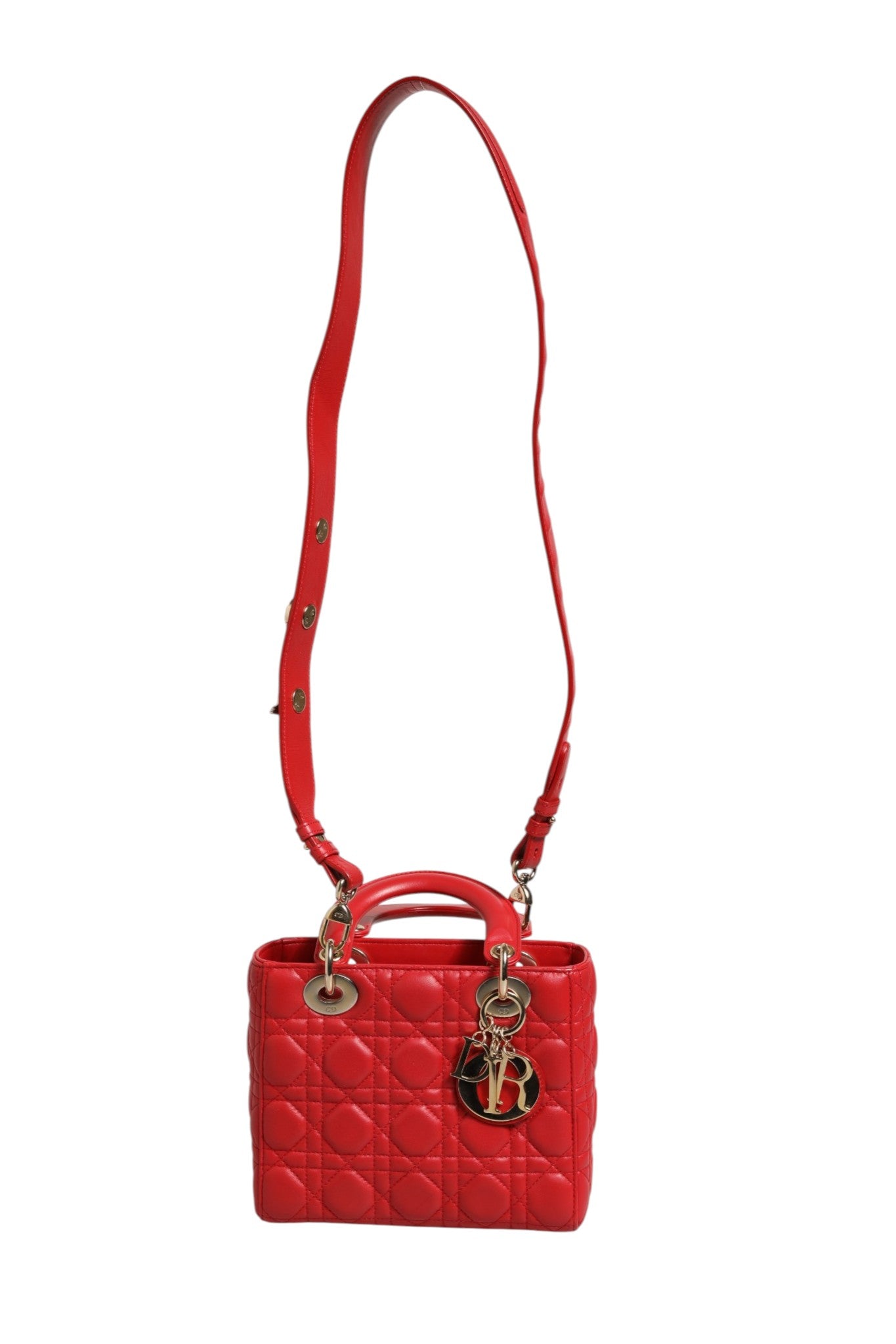 Sac à main Christian Dior Lady Dior en cuir Cannage