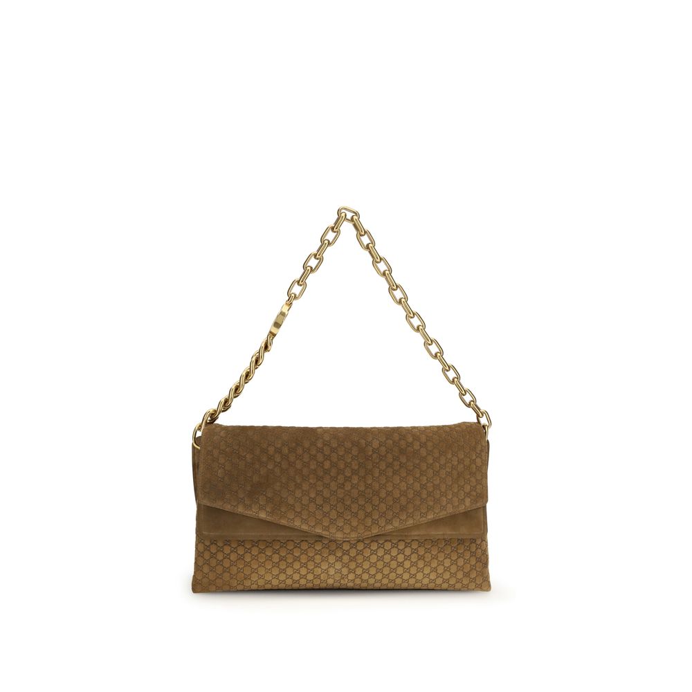 Gucci Handtasche aus braunem Wildleder