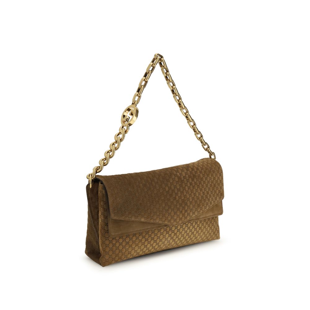 Gucci Handtasche aus braunem Wildleder