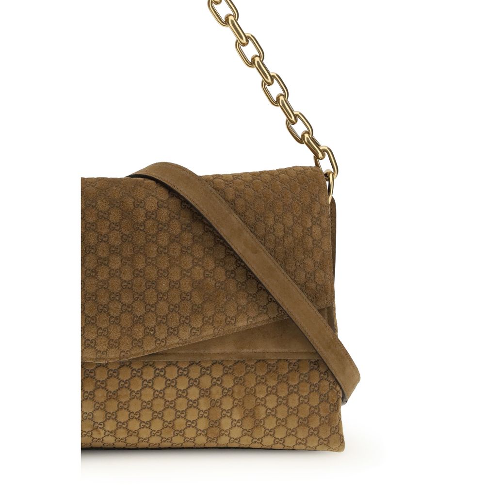 Gucci Handtasche aus braunem Wildleder