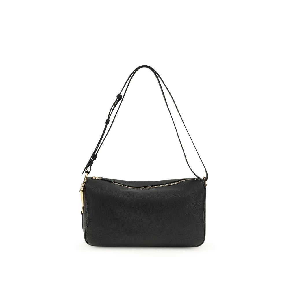 Gucci Schultertasche aus schwarzem Kalbsleder Bos Taurus