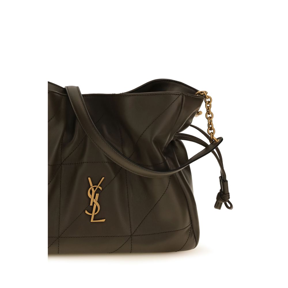 Pochette Saint Laurent bicolore en agneau Ovis Aries Aries