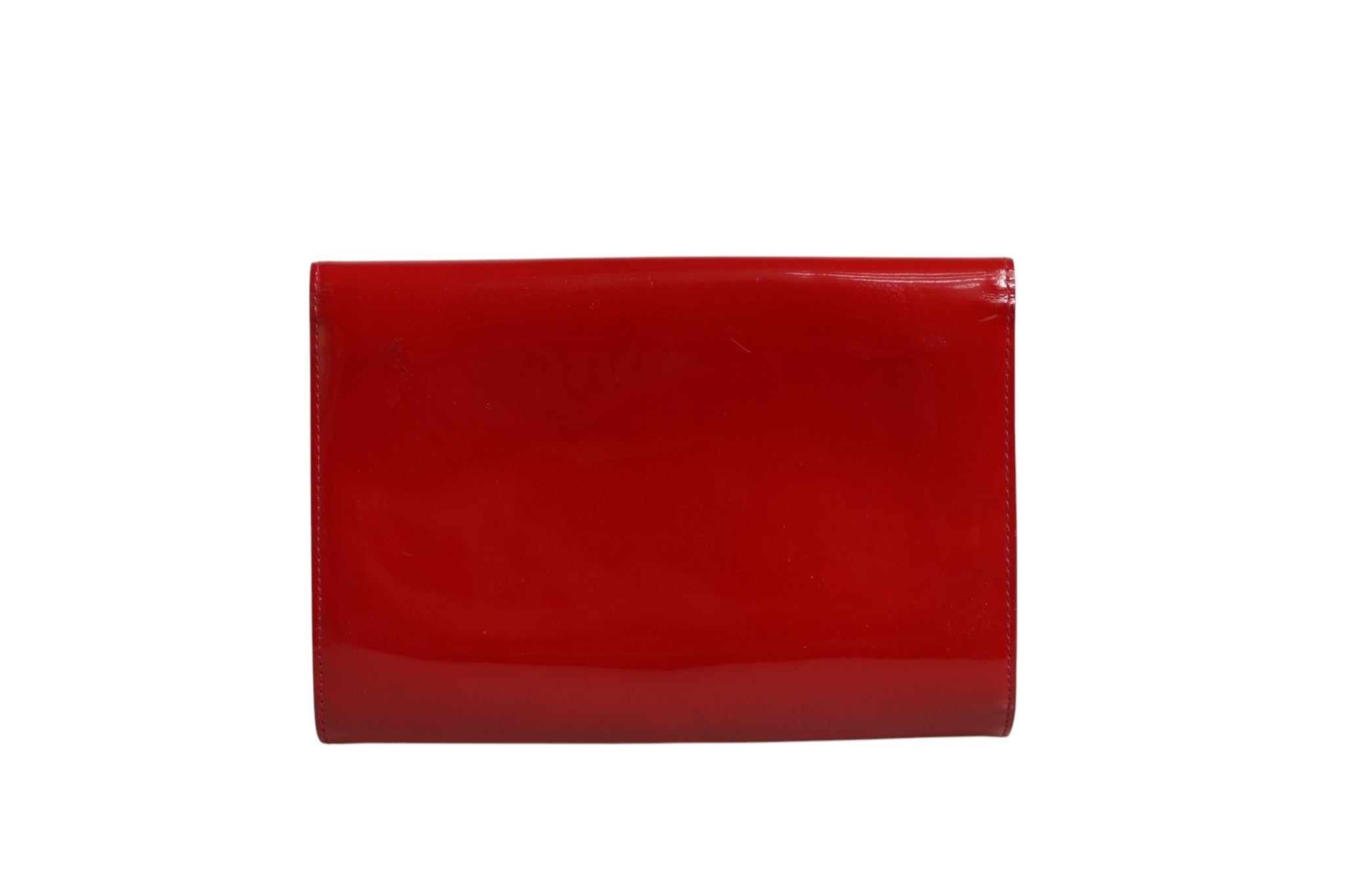 Louis Vuitton Louise PM rote Lackleder-Kettenbörse