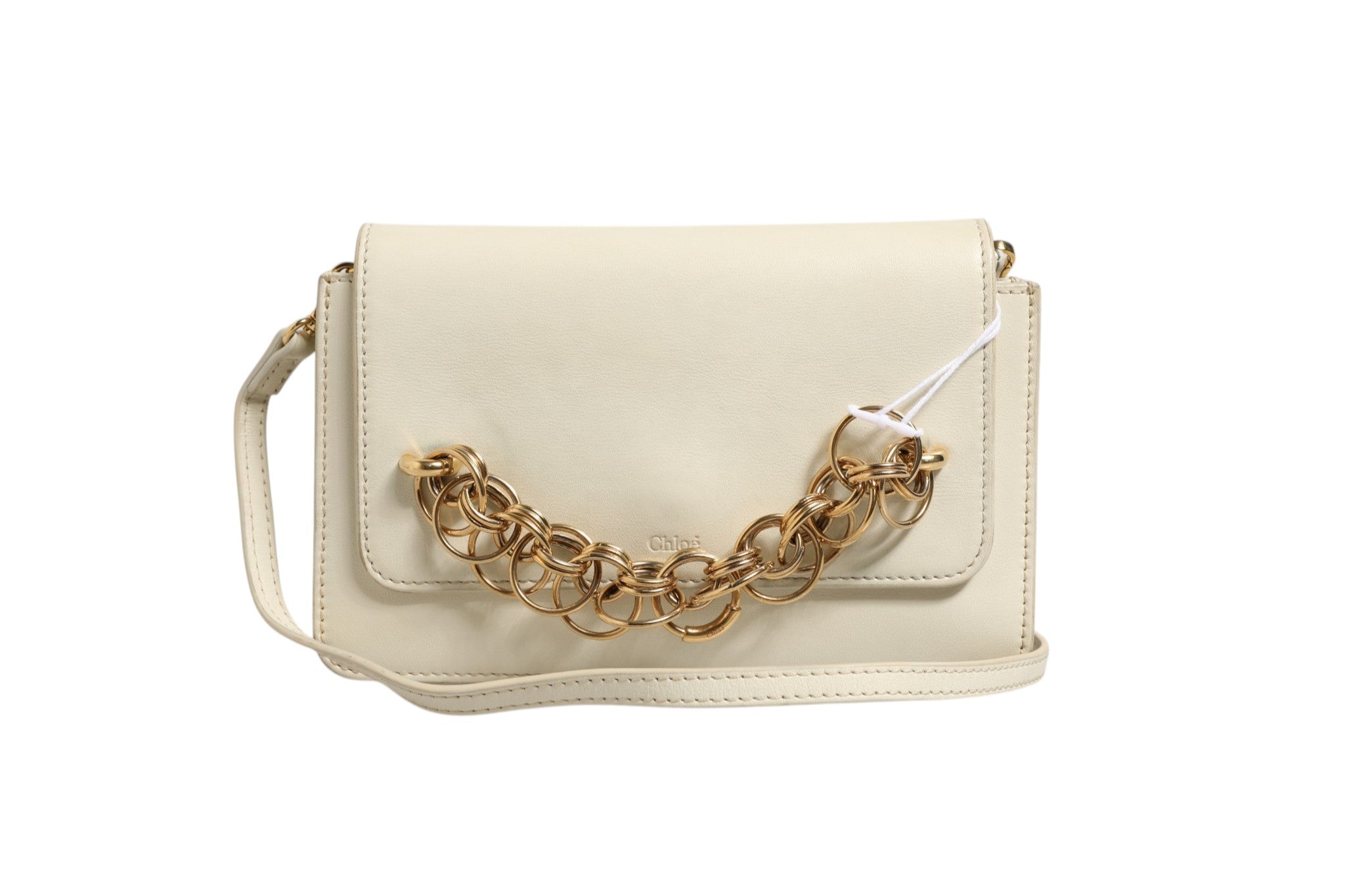 Chloé Drew Bijou Leder Clutch Klein