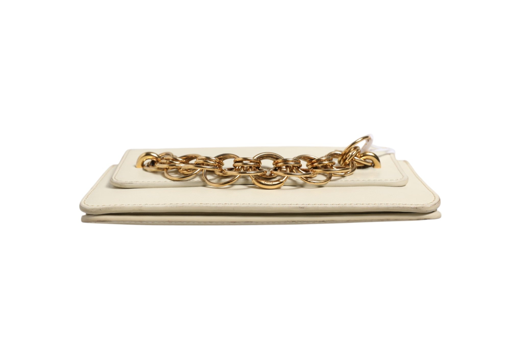 Chloé Drew Bijou Leder Clutch Klein