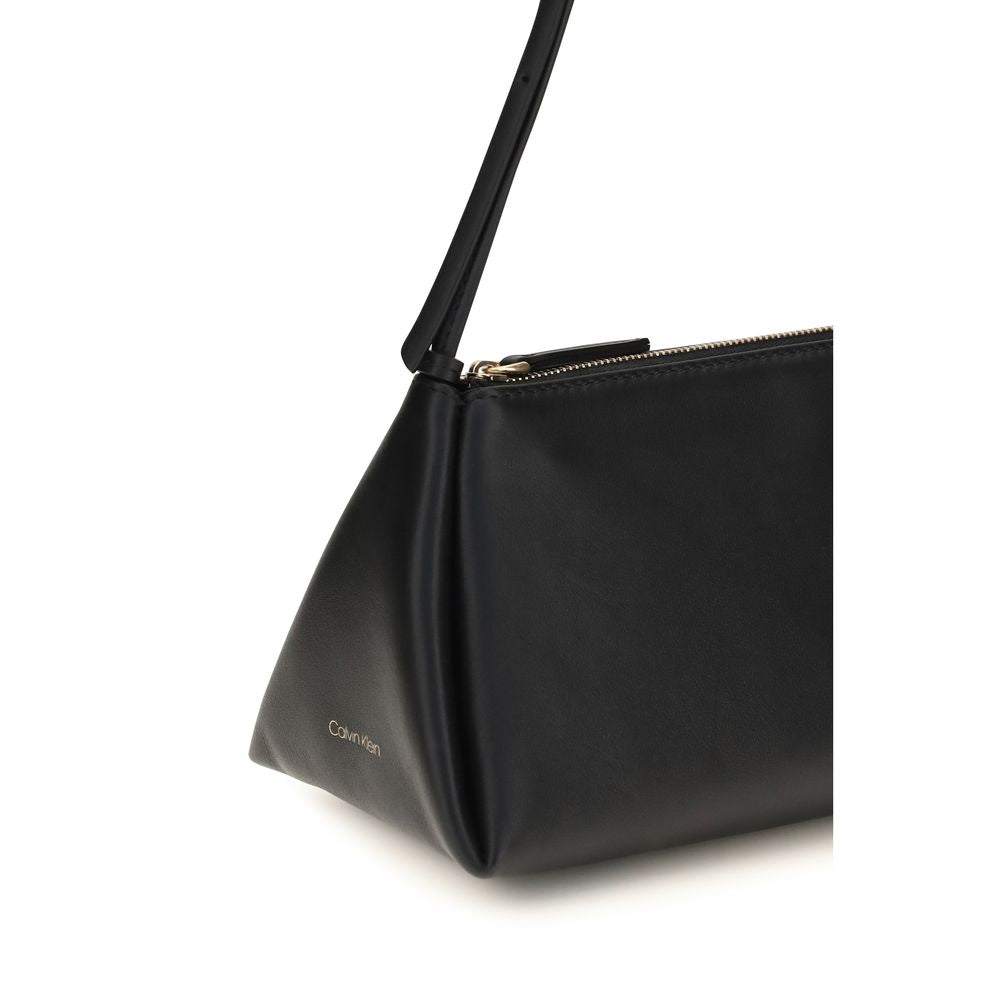 Calvin Klein Schwarze Handtasche aus Kalbsleder Bos Taurus