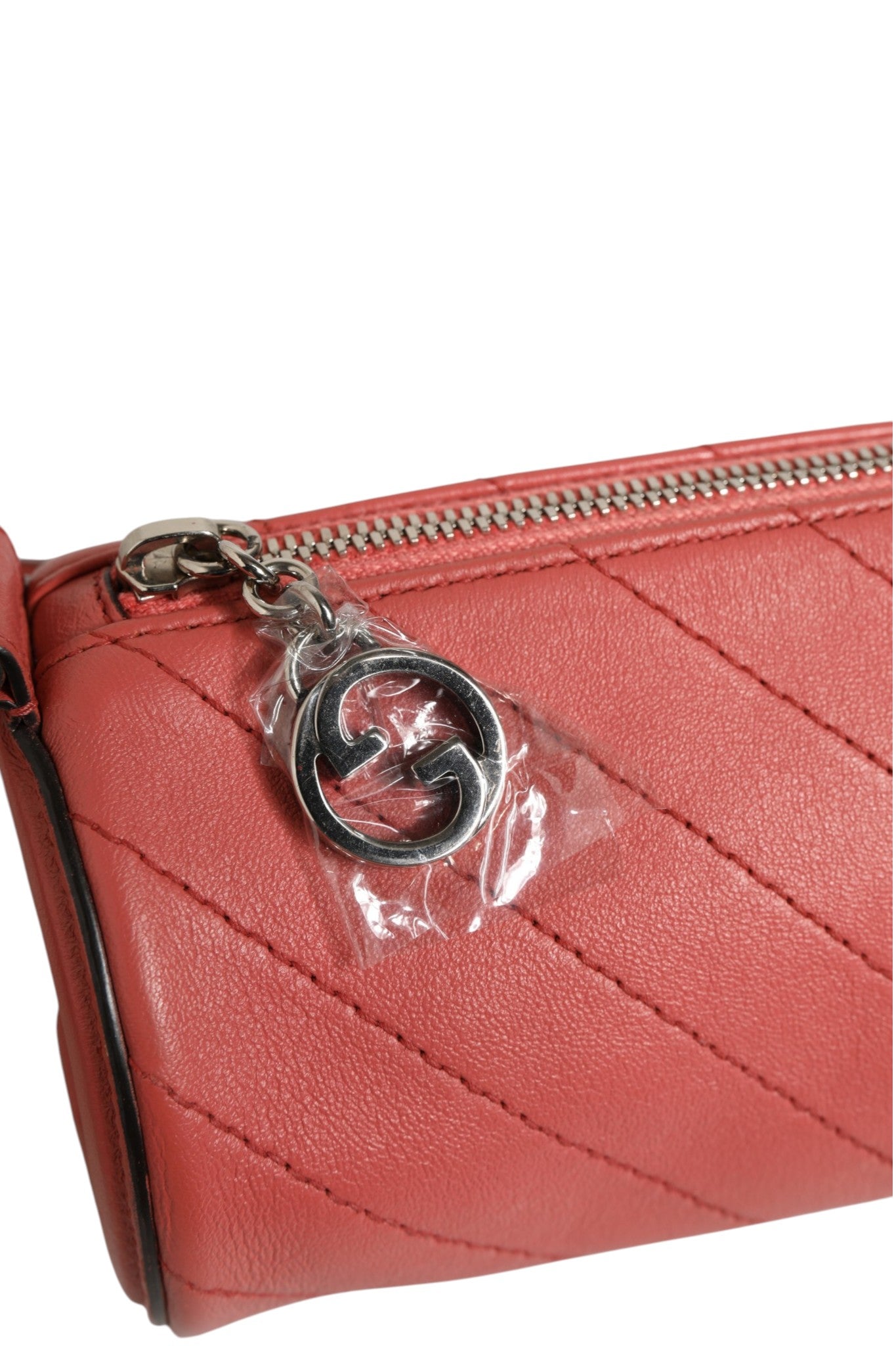 Gucci Blondie Mini-Schultertasche aus rosa Leder