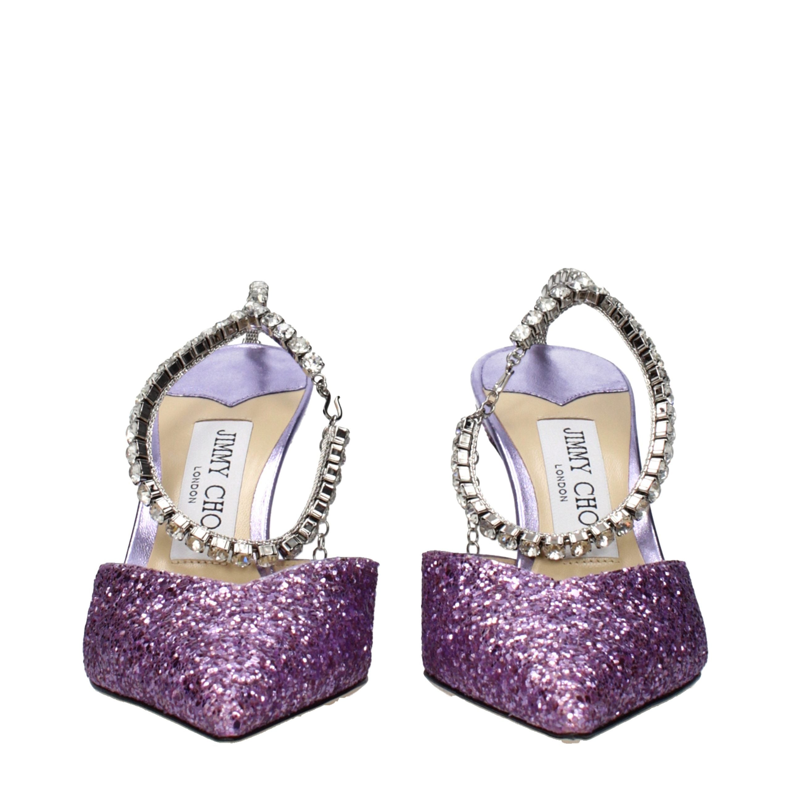 Jimmy Choo Violette Kunststoff-Stilettosandalen