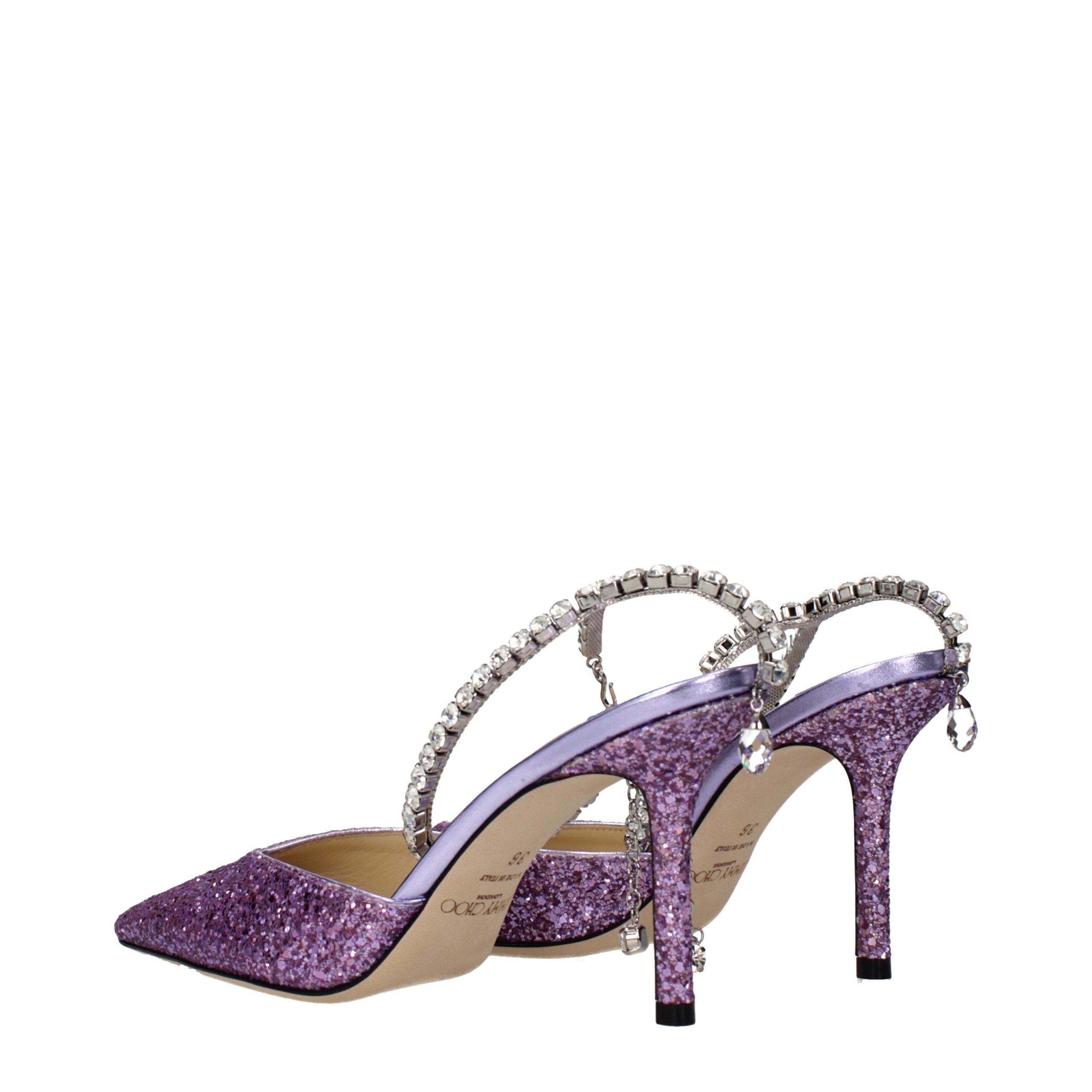 Jimmy Choo Violette Kunststoff-Stilettosandalen
