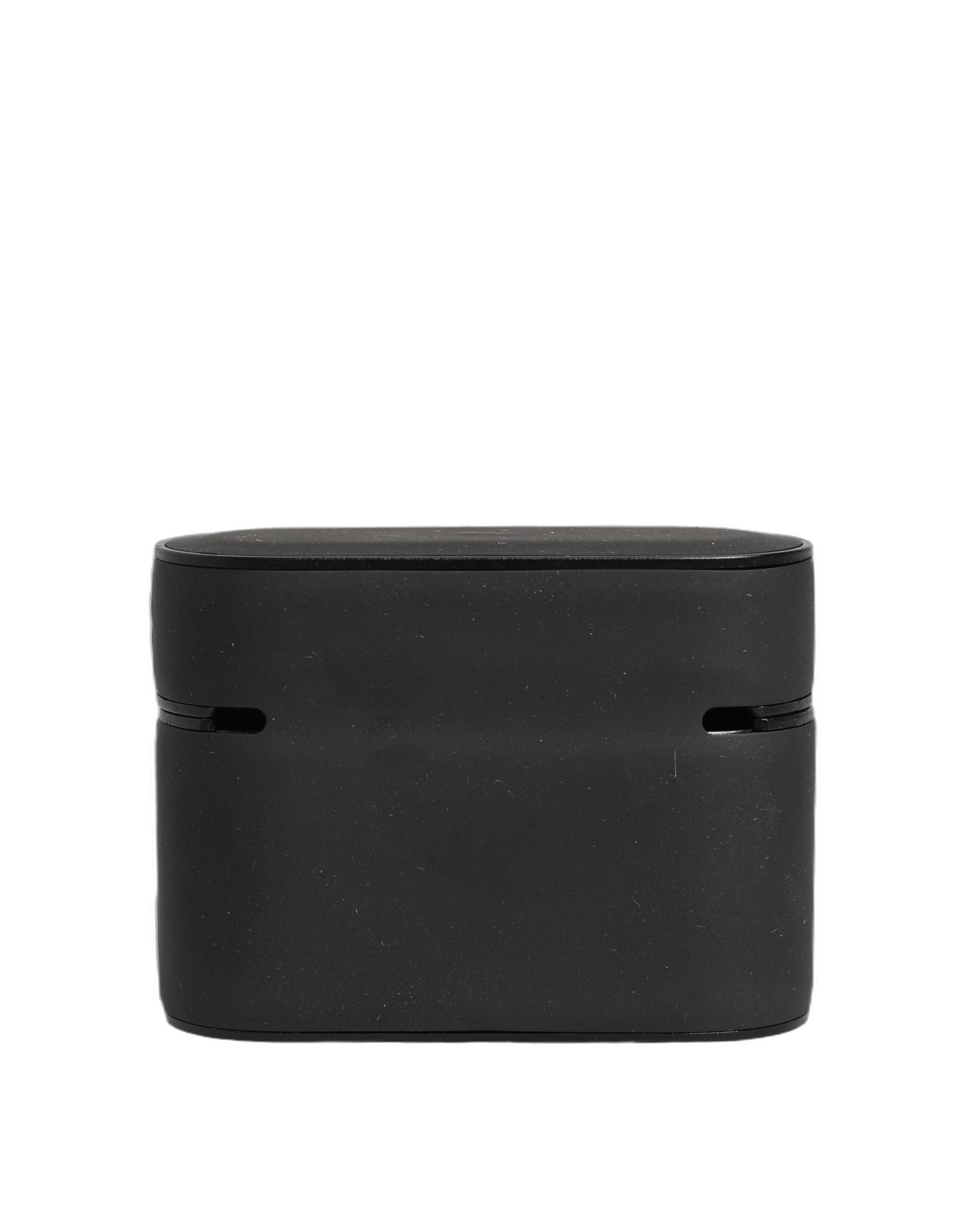 Dolce & Gabbana Hülle Schwarz PVC Geprägtes Logo Klapphalterung Damen Airpods