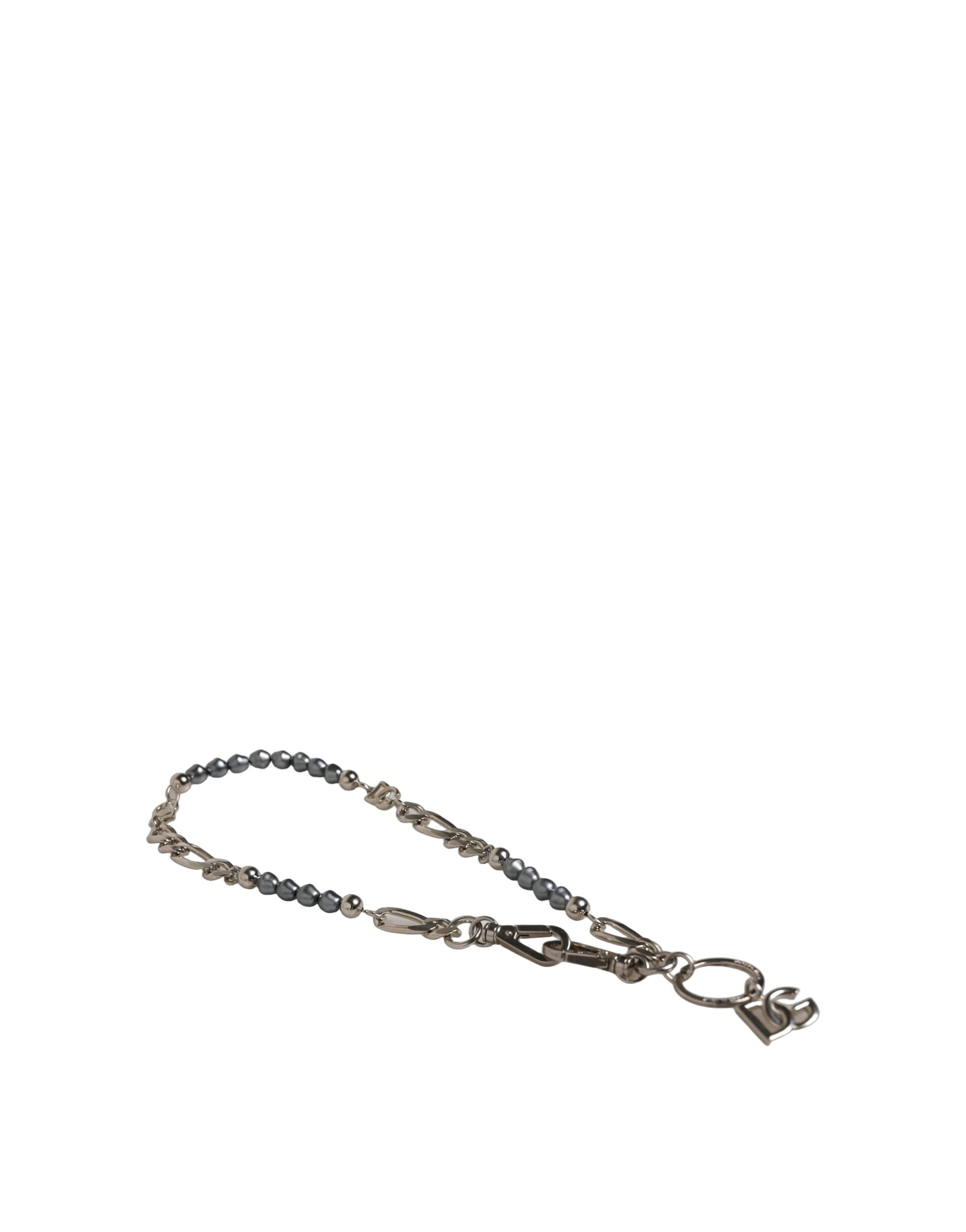Collier Pendentif Signature DG Logo Chaîne Argentée Dolce & Gabbana