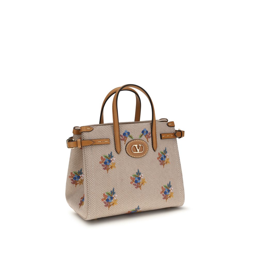 Valentino Garavani Beige Handtasche aus Baumwolle