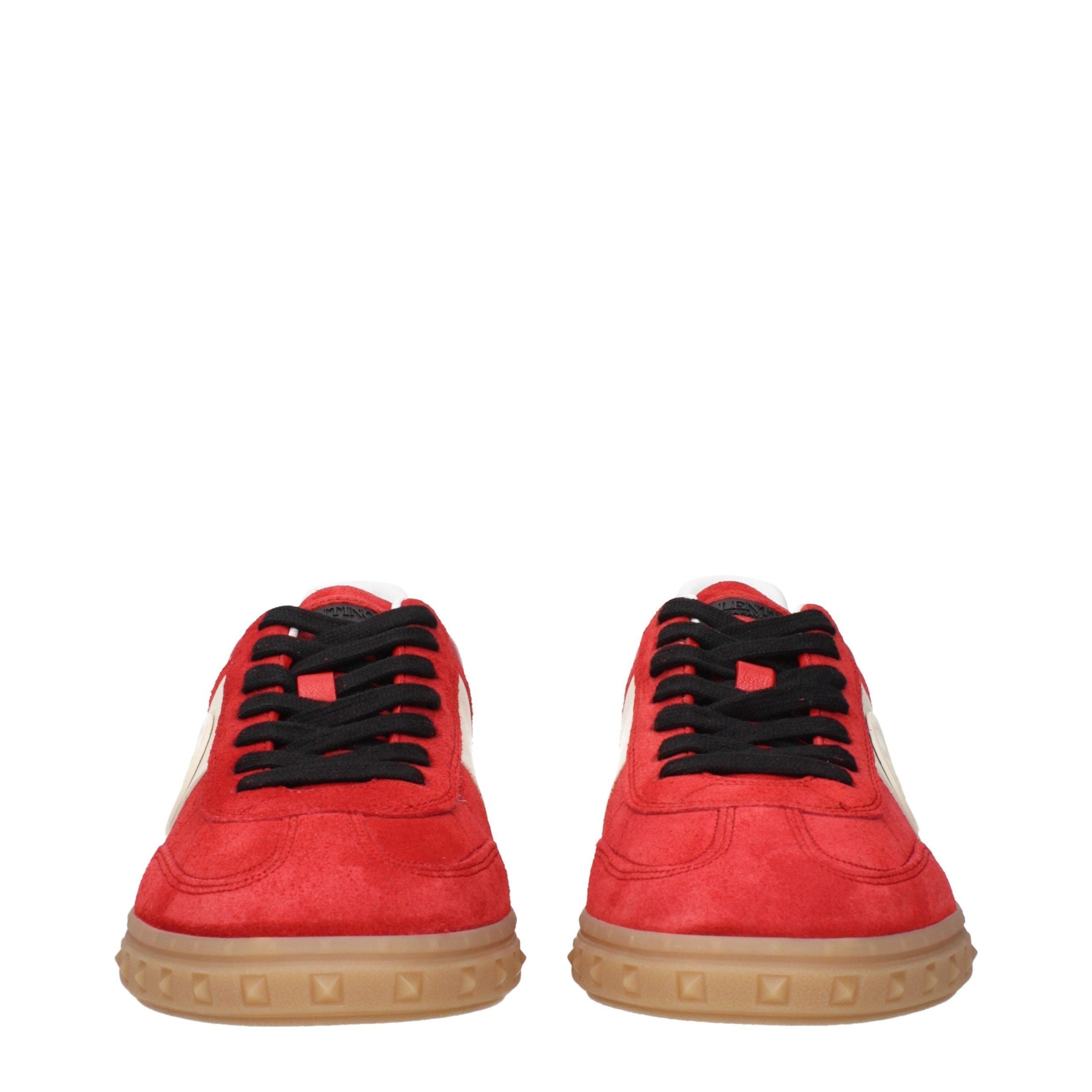 Valentino Garavani Rote Leder-Low-Top-Sneaker