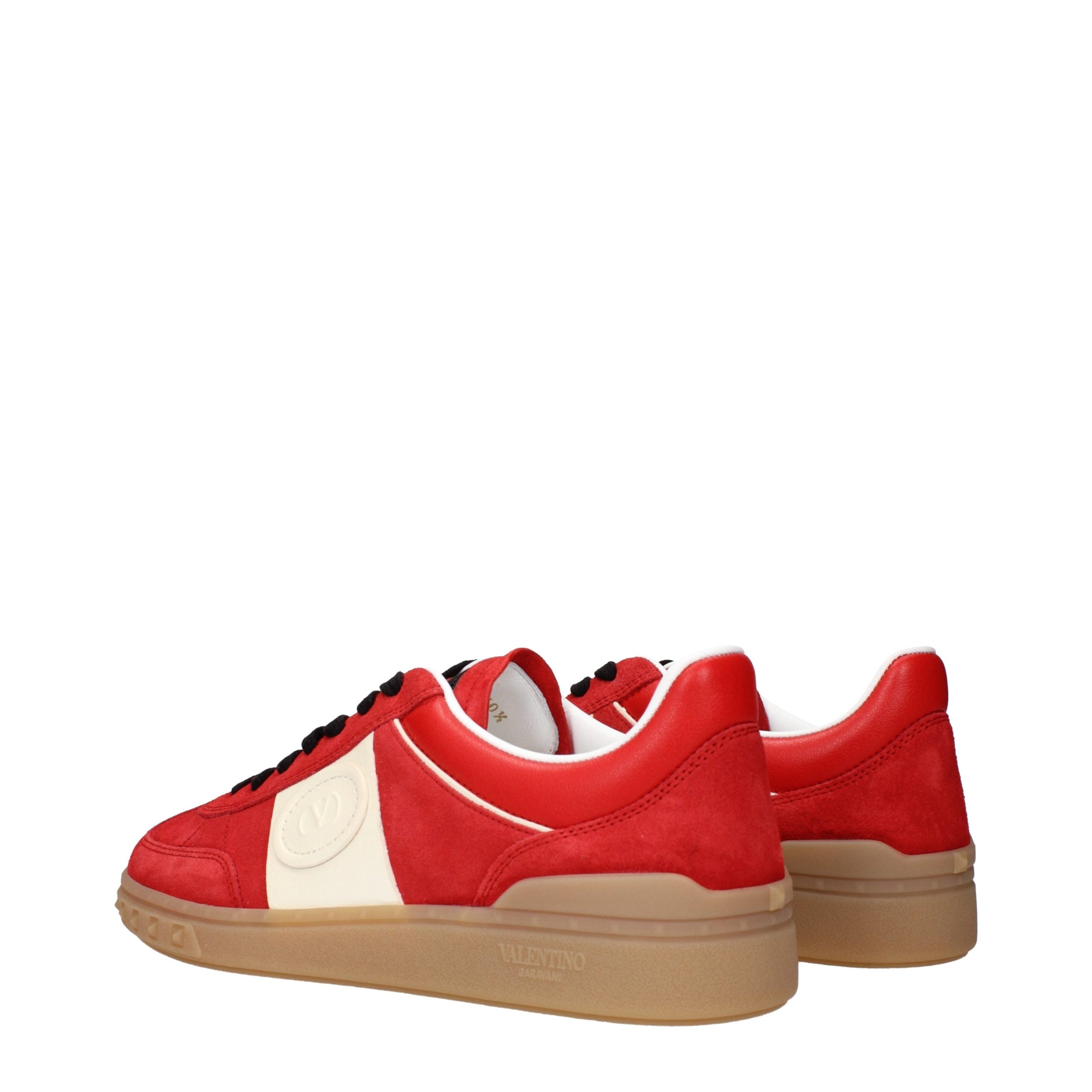 Valentino Garavani Rote Leder-Low-Top-Sneaker