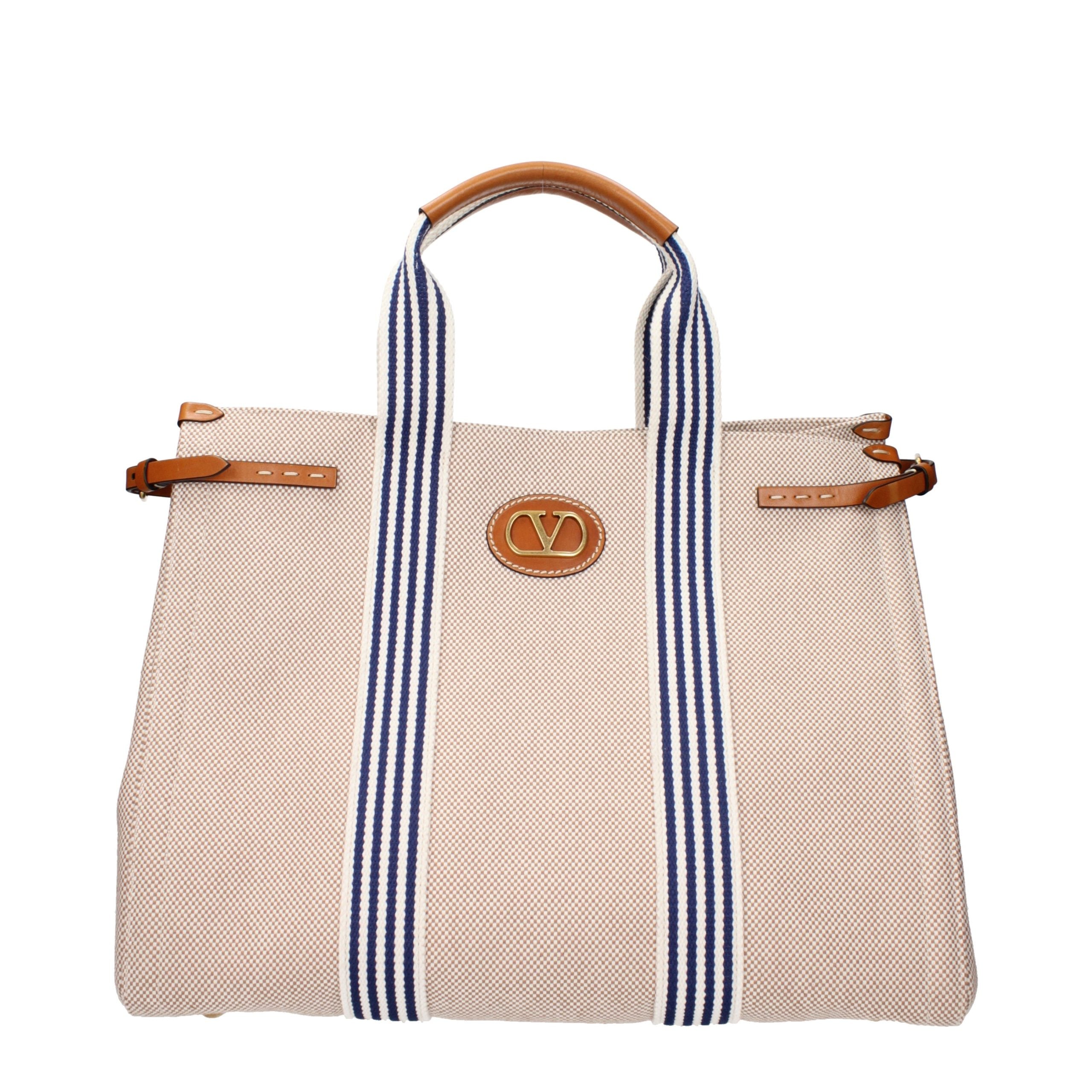 Sac à main Valentino Garavani en tissu beige