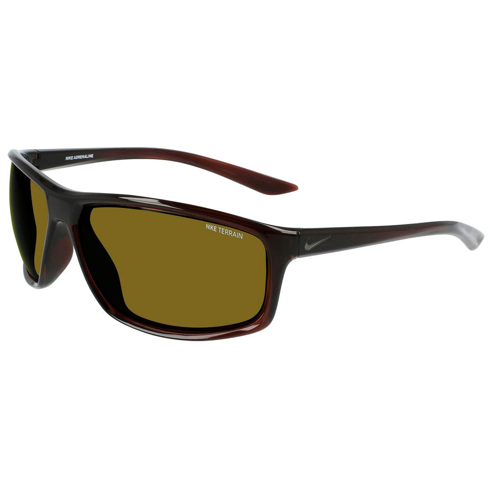 Nike Braune Sonnenbrille mit Injektionsrahmen