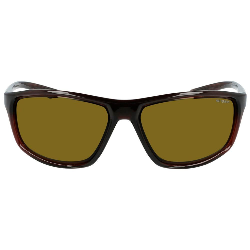 Nike Braune Sonnenbrille mit Injektionsrahmen