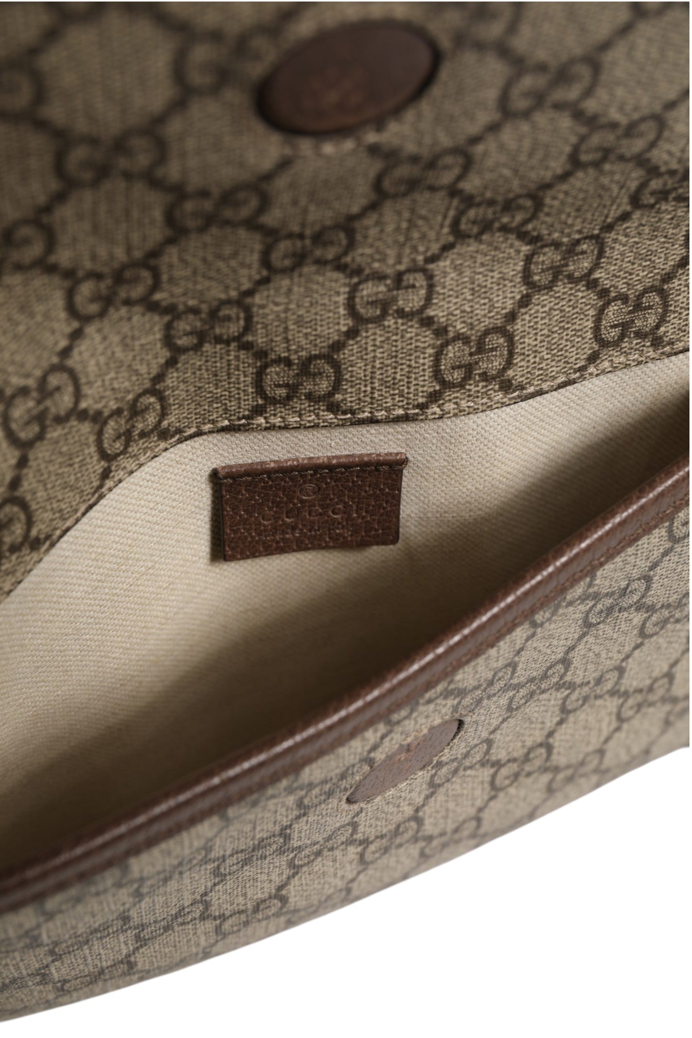 Sac Banane Gucci Suprême Monogram Neo Vintage Web Marron