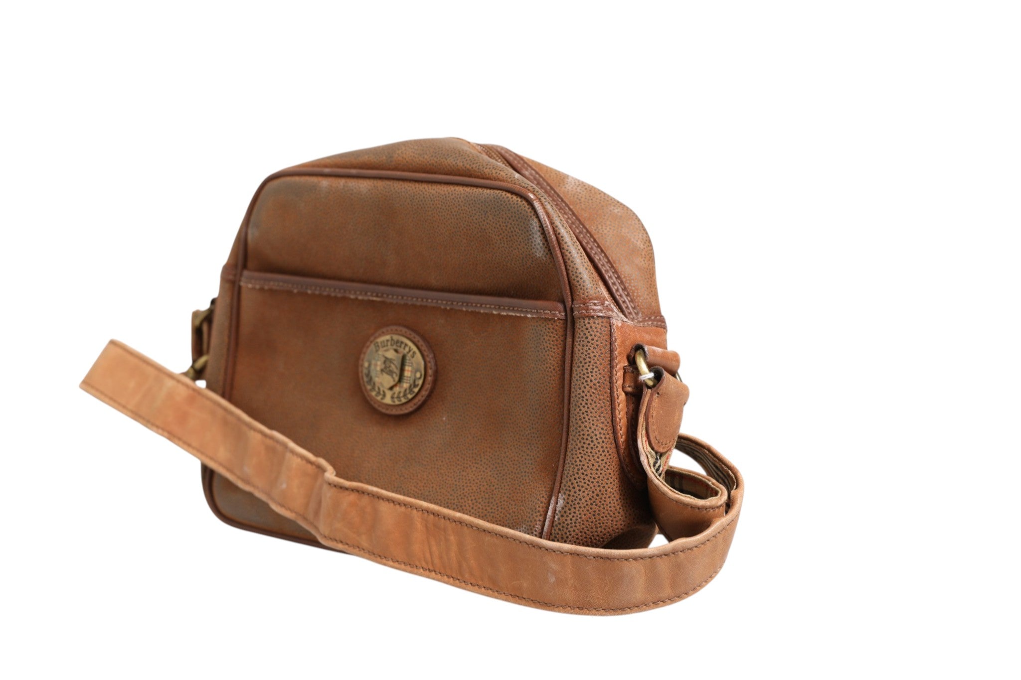 Sac bandoulière Burberry marron et doré
