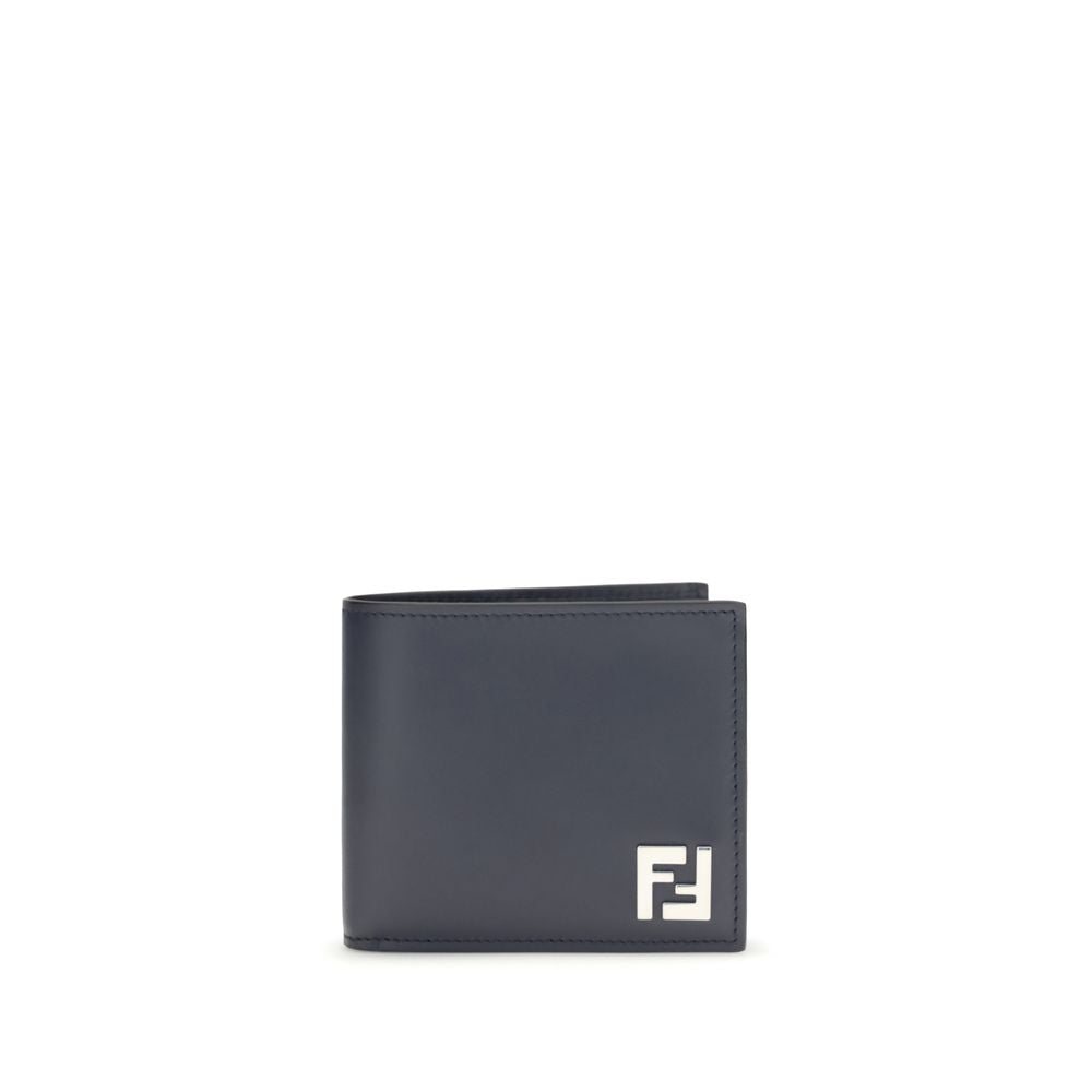 Fendi Portemonnaie aus blauem Kalbsleder Bos Taurus