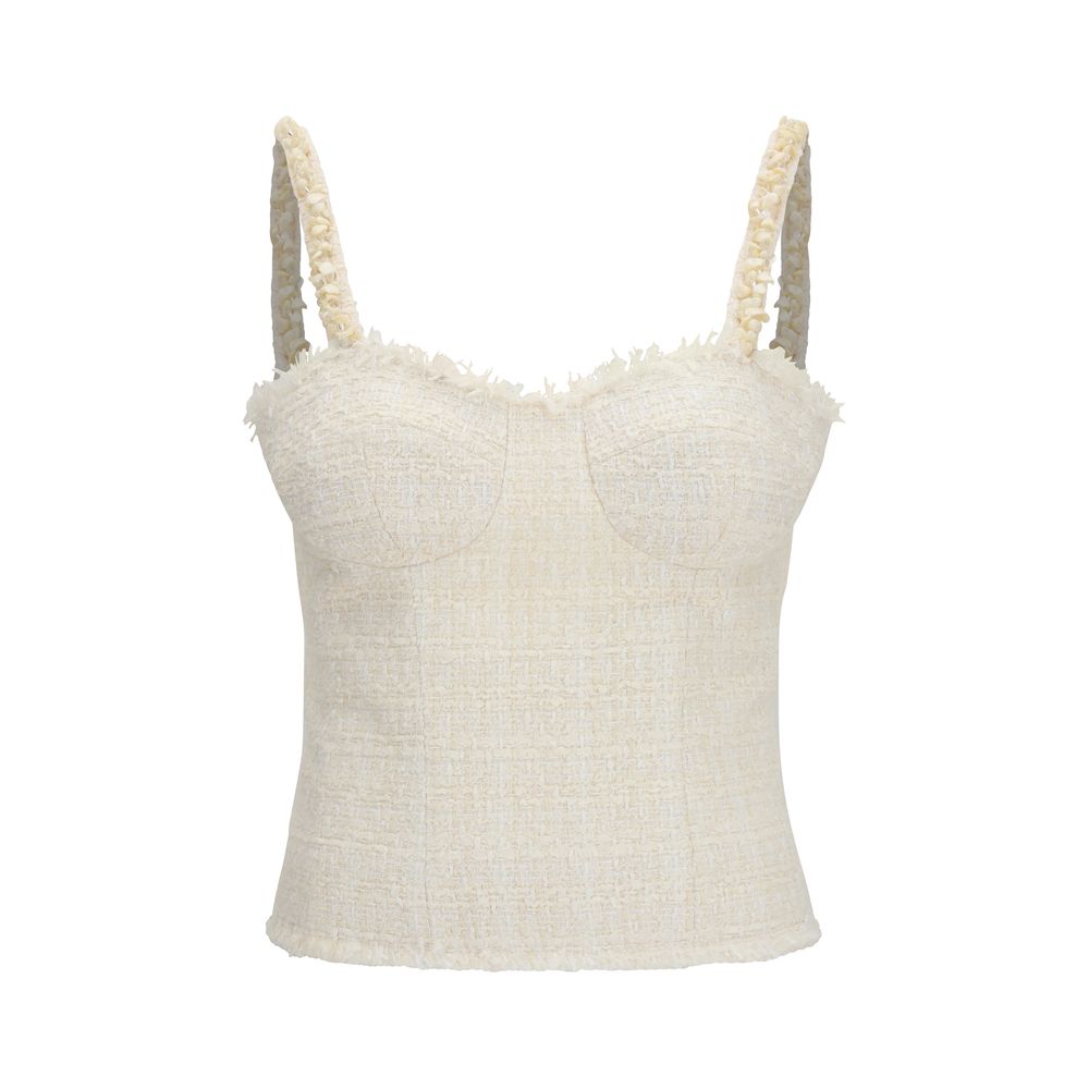 Balmain Beige Polyesterbluse
