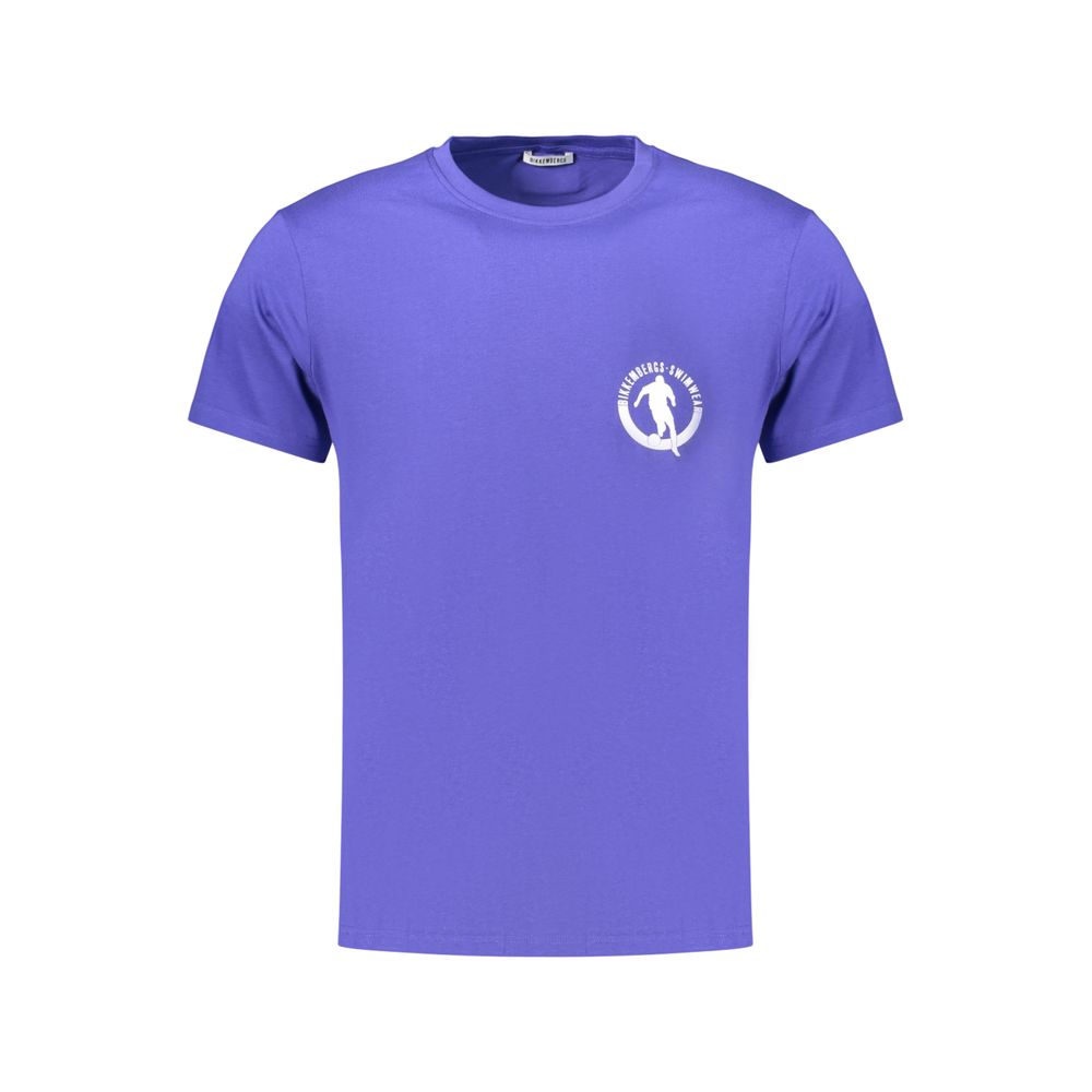 T-shirt Bikkembergs bleu en coton pour homme