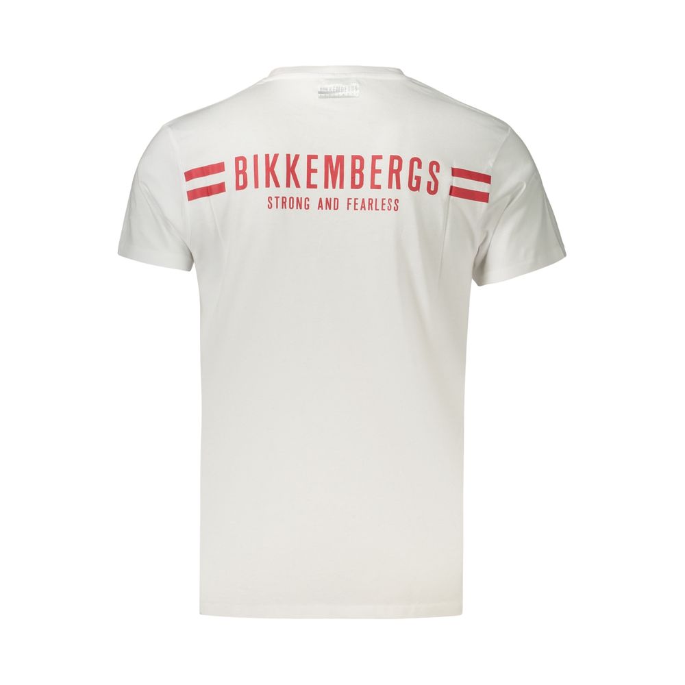 T-shirt Bikkembergs en coton blanc pour homme