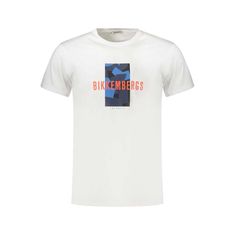 T-shirt Bikkembergs en coton blanc pour homme