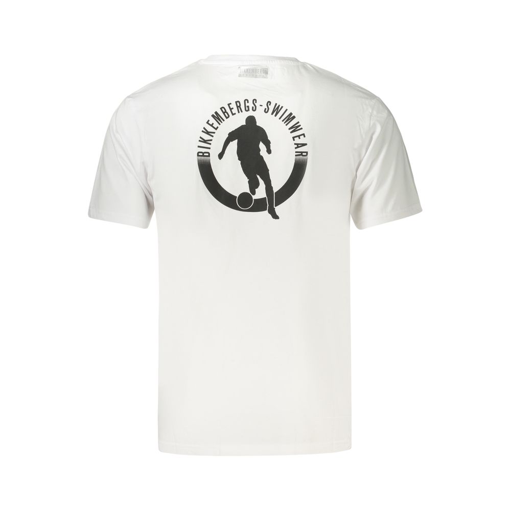 T-shirt Bikkembergs en coton blanc pour homme