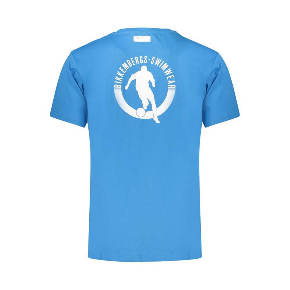 T-shirt Bikkembergs Azzurro en coton pour homme