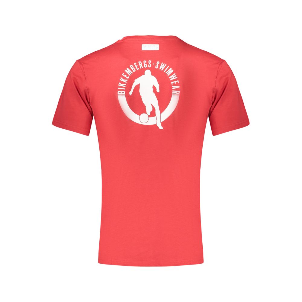 T-shirt Bikkembergs Rosso en Coton pour Homme