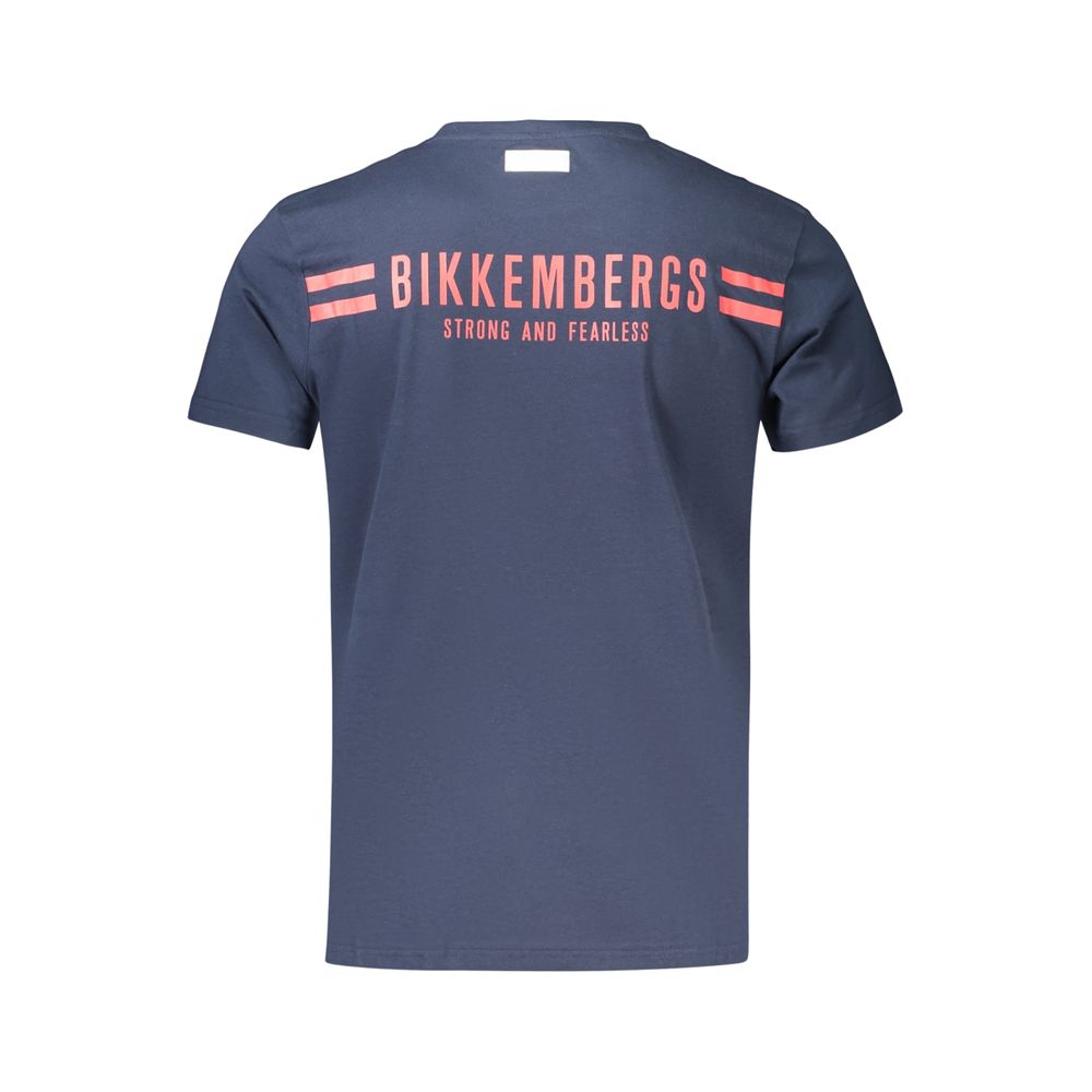 T-shirt Bikkembergs bleu en coton pour homme