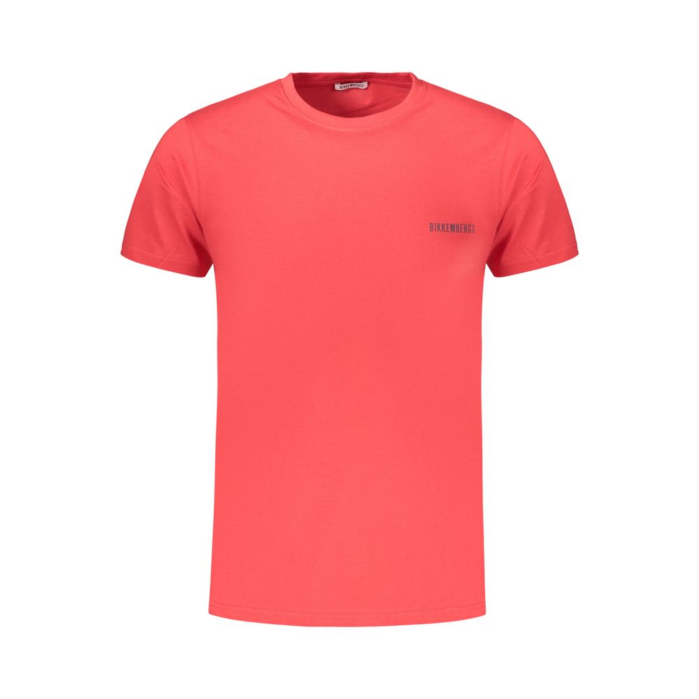 T-shirt en coton rouge Bikkembergs pour homme