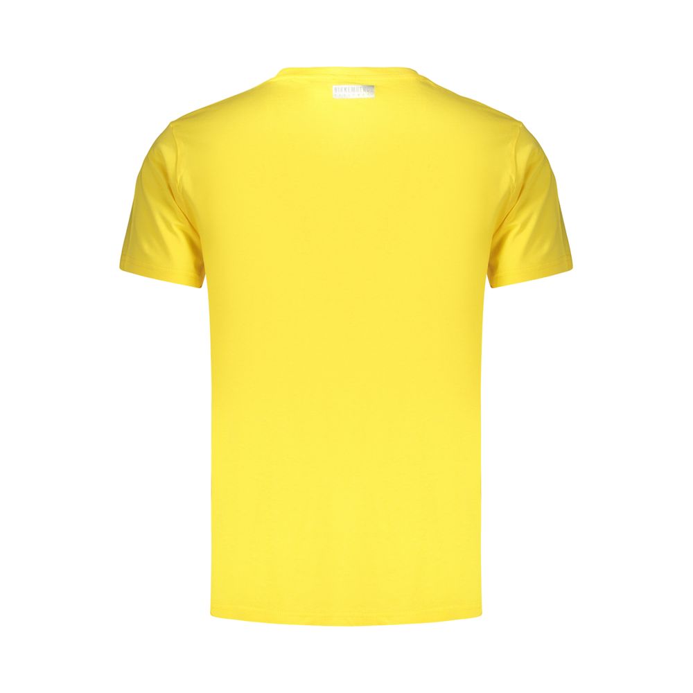 T-shirt en coton jaune pour homme Bikkembergs