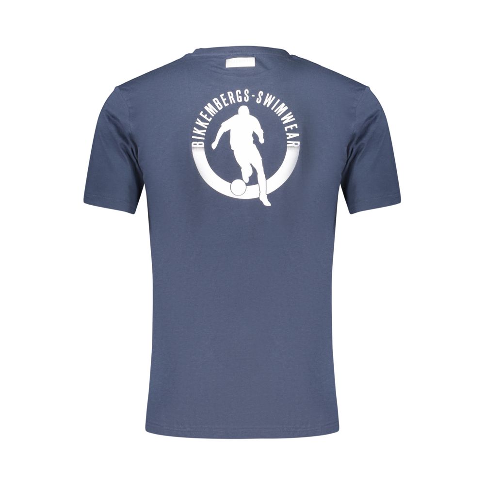 T-shirt Bikkembergs bleu en coton pour homme