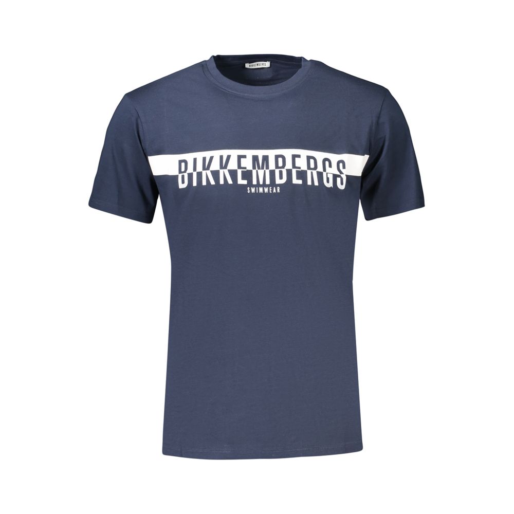 T-shirt Bikkembergs bleu en coton pour homme