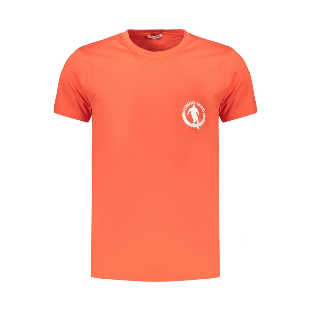 T-shirt Bikkembergs orange en coton pour homme
