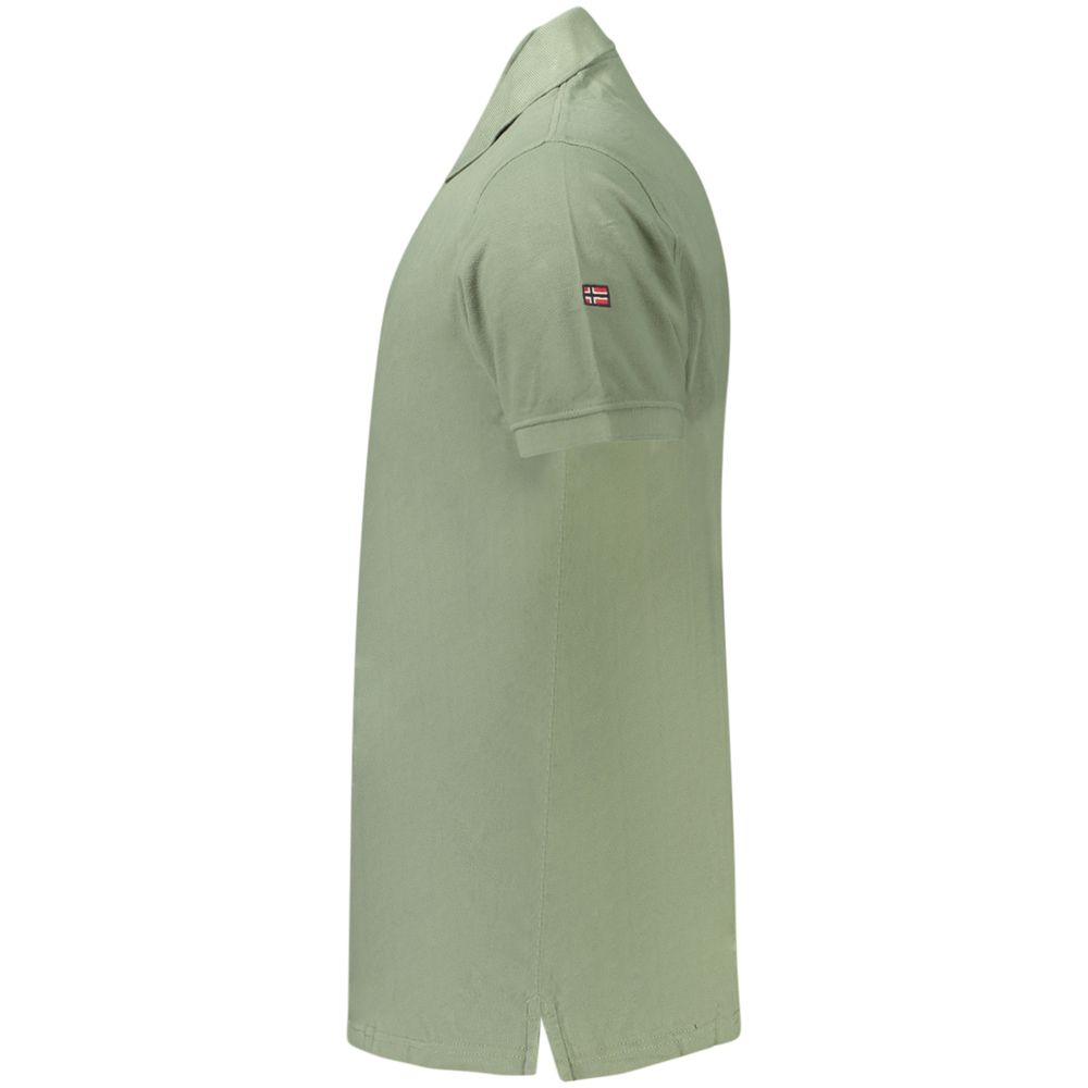 Polo homme en coton vert Norvège 1963