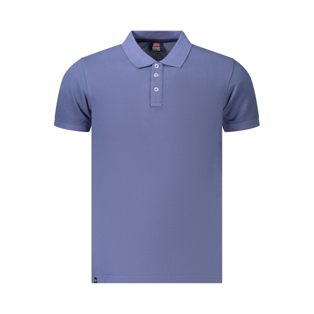 Norwegen 1963 Blau Baumwolle Herren Polo