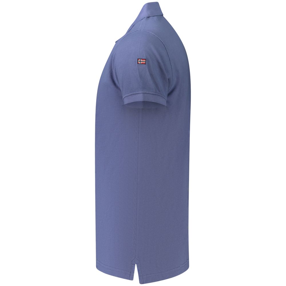 Norwegen 1963 Blau Baumwolle Herren Polo