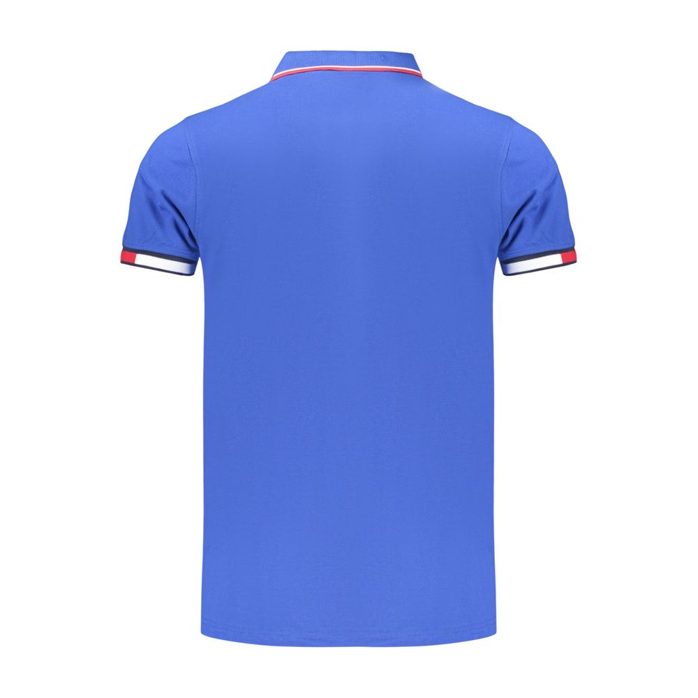 Polo pour homme en coton bleu, Norvège 1963