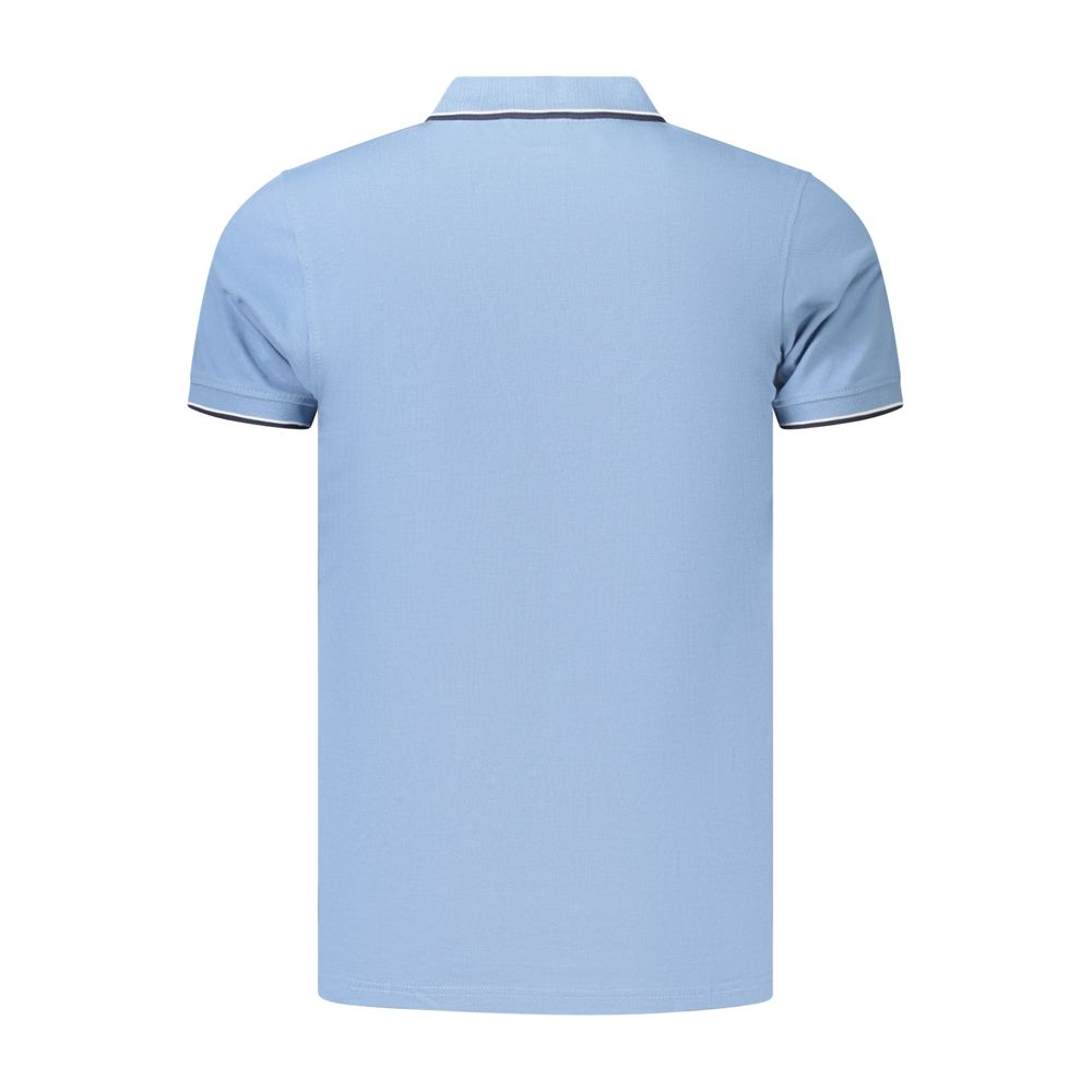 Norway 1963 Azzurro Cotton Mens Polo