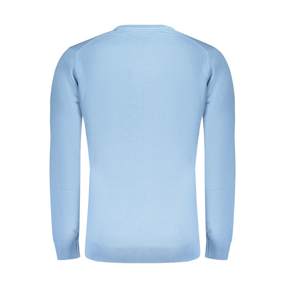 Norwegen 1963 Blauer Herrenpullover aus Baumwolle