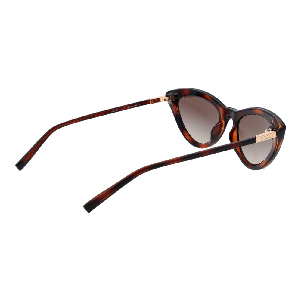 Lunettes de soleil en plastique marron Guess