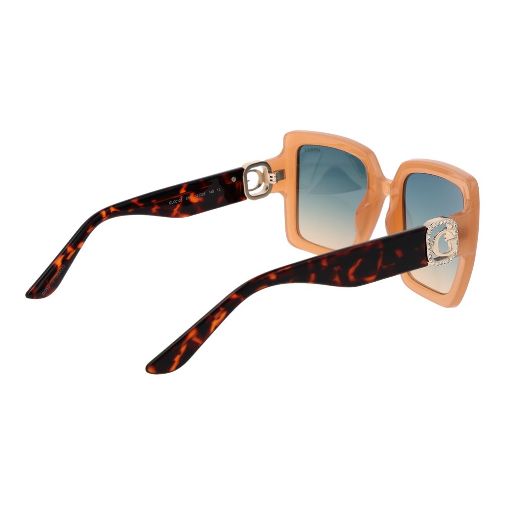 Lunettes de soleil Guess en plastique beige
