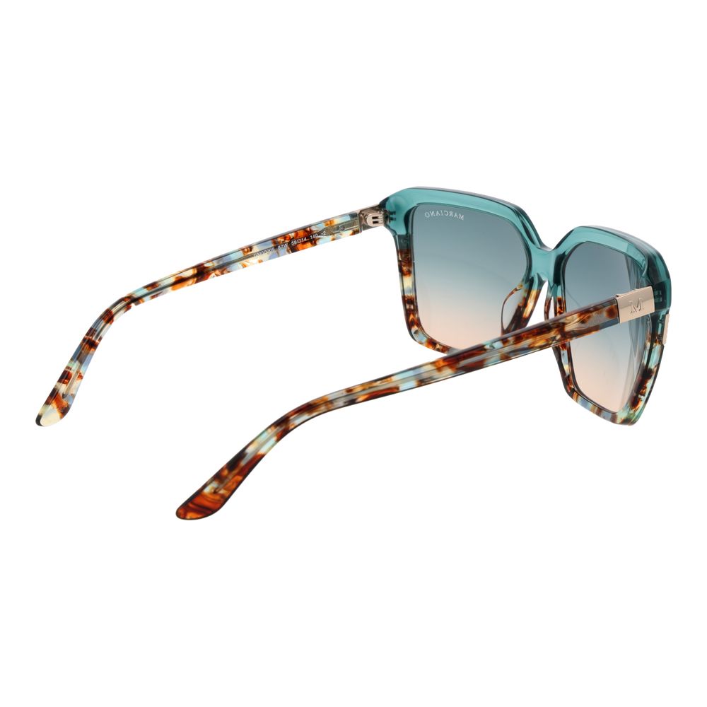 Marciano by Guess Türkisfarbene Azetat-Sonnenbrille