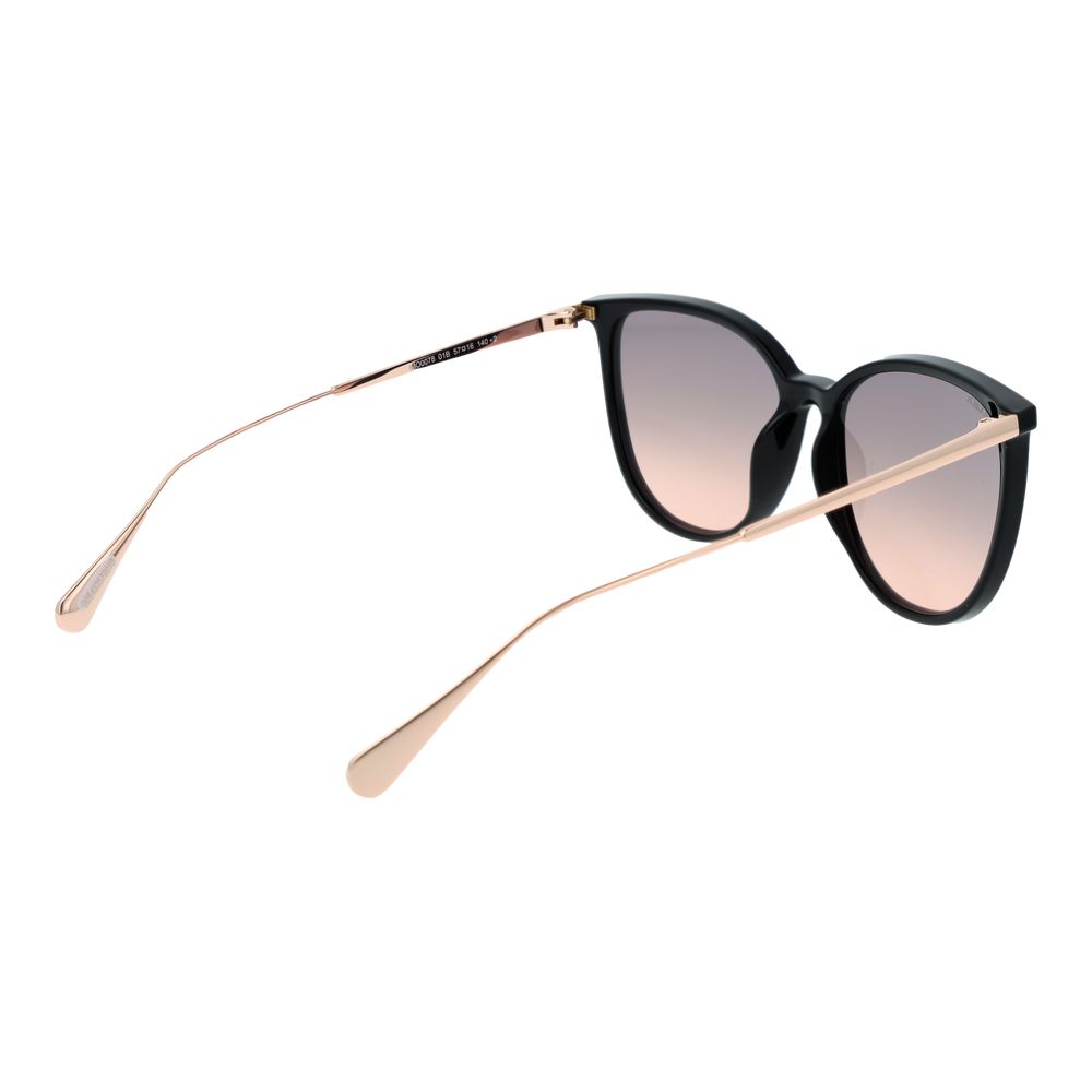 Lunettes de soleil en plastique noir Max & Co
